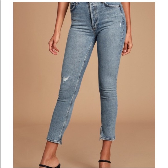 AGOLDE NICO HIGH RISE SKINNY JEANS sz 27 - Picture 3 of 10